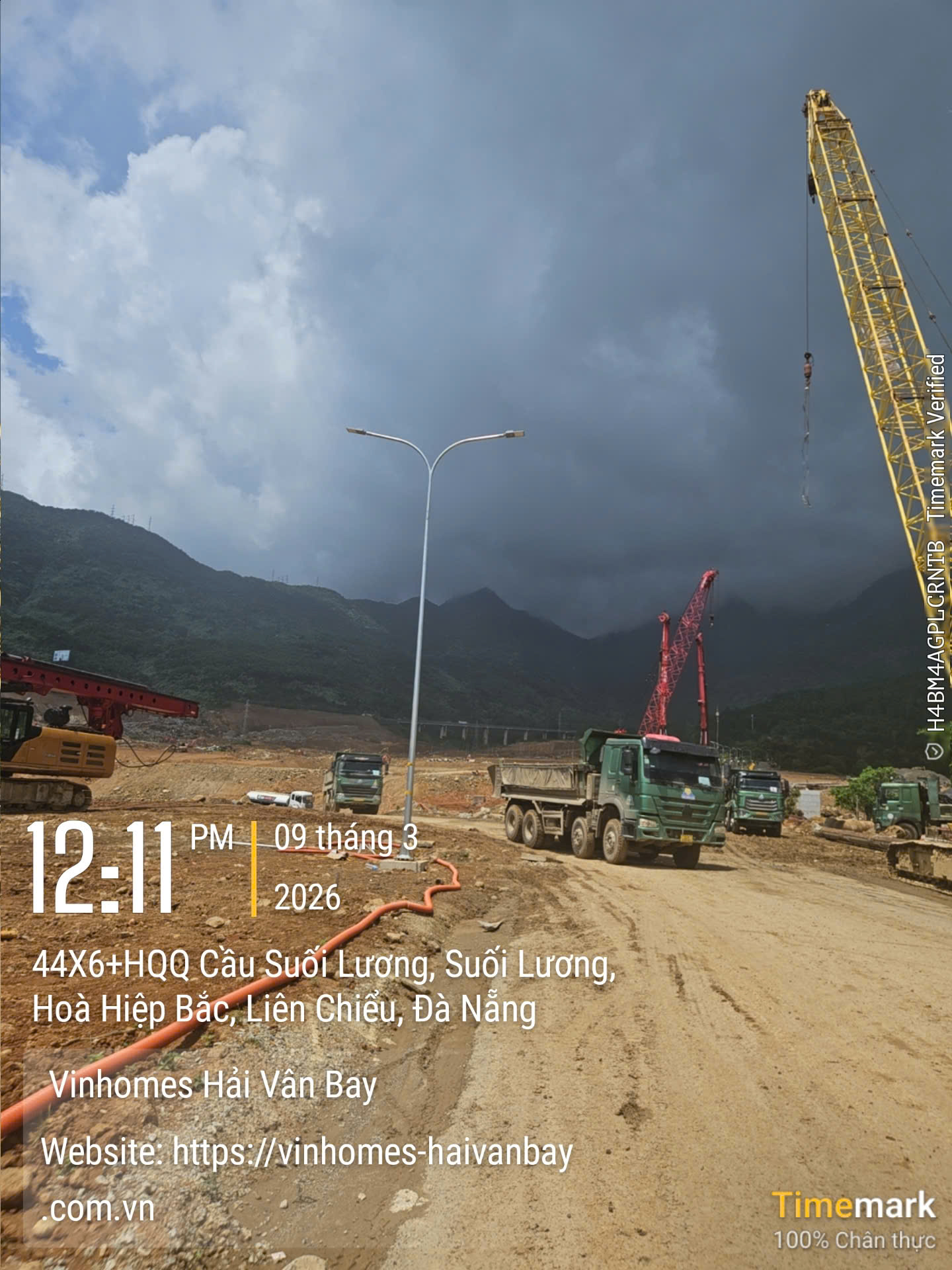 tiến độ vinhomes hải vân bay phân khu bạch vân